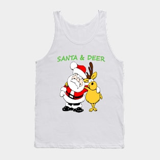 Santa and Deer Tank Top